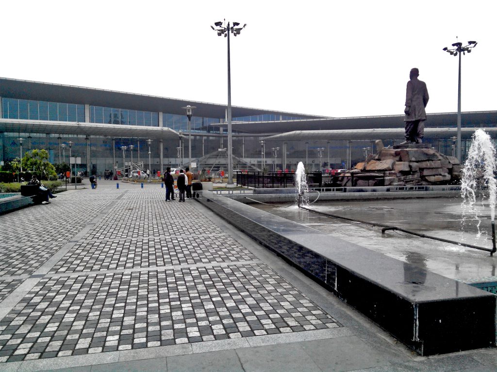 Picture of Chaudhary Charan Singh Airport Terminal Lucknow India. The third airport terminal at Lucknow is coming soon.